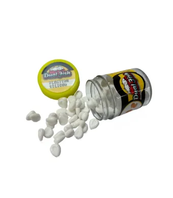 Porumb artificial (silicon) , culoare alb, Dual Fish Engros
