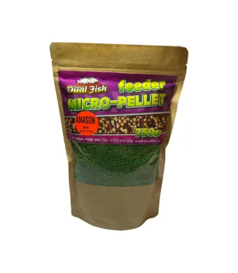 Micro Pelete Special Feeder, dimensiune de 2 mm, aroma de ANASON, 750 gr, Dual Fish Engros