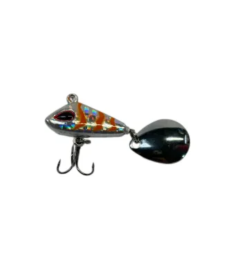 Spinnertail pentru pescuitul la rapitor, culoare argintiu si portocaliu, Dual Fish Engros