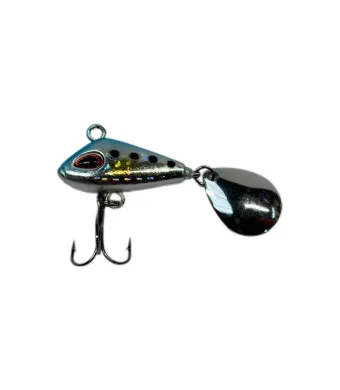 Spinnertail pentru pescuitul la rapitor, culoare argintiu si negru, Dual Fish Engros
