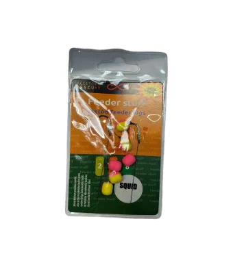 Carlige legate feeder stuff, dimesiunea 8, Dual Fish Engros