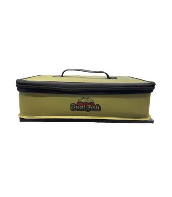 Geanta pentru pescuit dreptunghiulara, impermeabila,sistem modular pentru organizare, dimensiune 38 CM X 28 CM, Dual Fish Engros