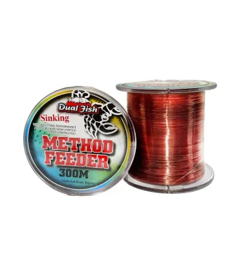 Fir monofilament method feeder, 300 M, grosime de 0,28 MM, rezistenta 17,9 KG, Dual Fish Engros