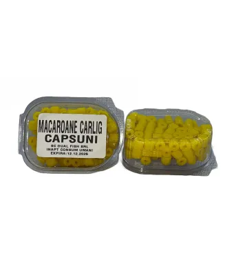 Macaroane Carlig, aroma de CAPSUNI GALBEN, 30 gr, Dual Fish Engros