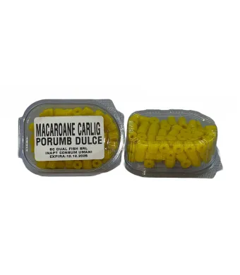 Macaroane Carlig, aroma de PORUMB DULCE, 30 gr, Dual Fish Engros