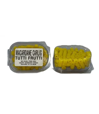 Macaroane Carlig, aroma de TUTTI-FRUTTI, 30 gr, Dual Fish Engros
