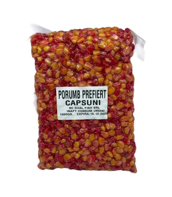 Porumb Prefiert vidat, aroma de CAPSUNI, 1 kg, Dual Fish Engros