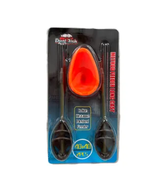 Set matrita + 2 momitoare method feeder, 40 GR + 40 GR, Dual Fish Engros