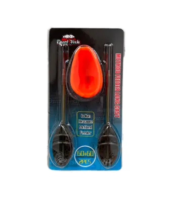 Set matrita + 2 momitoare method feeder, 60 GR + 60 GR, Dual Fish Engros