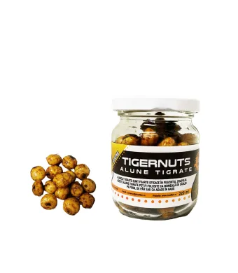 Alune tigrate la borcan, pentru pescuit, aroma de CAPSUNA, 212 ml, Dual Fish Engros