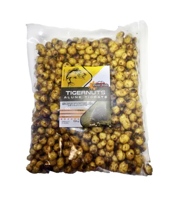 Alune tigrate la punga, pentru pescuit, aroma de miere, 500 gr,  Dual Fish Engros