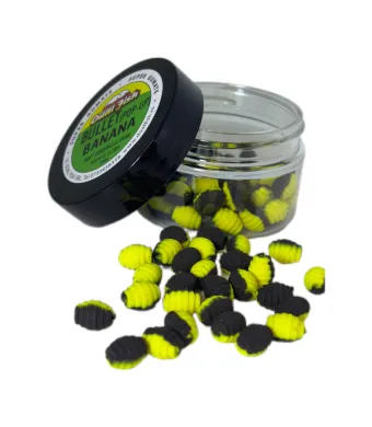 BULLET ( WAFTERS), aroma de BANANA, dimensiune de 10 mm, 25 gr, Dual Fish Engros