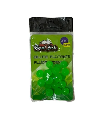 BILUTE FLOTANTE FLUORESCENTE PENTRU PESCUIT, DIMENSIUNE 10 MM, DUAL FISH Engros