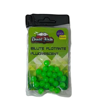 BILUTE FLOTANTE FLUORESCENTE PENTRU PESCUIT, DIMENSIUNE 8 MM, DUAL FISH Engros