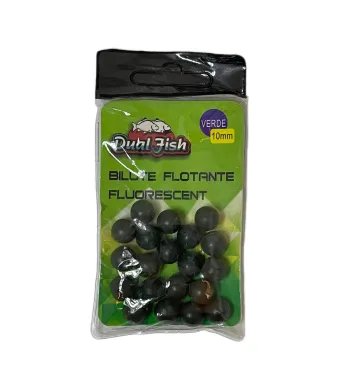 BILUTE FLOTANTE FLUORESCENTE PENTRU PESCUIT,  DIMENSIUNE 10 MM, DUAL FISH Engros