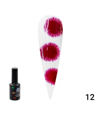 Flowers Ball Global Fashion gel polish, with spreading effect (on wet), 10 ml 12 Engros