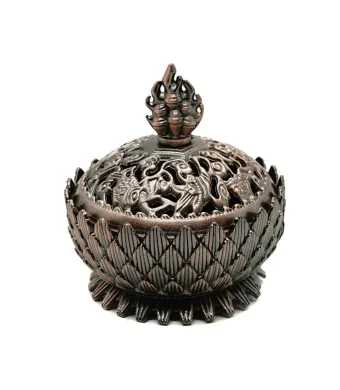 Cutie metalica pentru aromaterapie CUPRU, dimensiuni: 6.5x6.5x6 cm