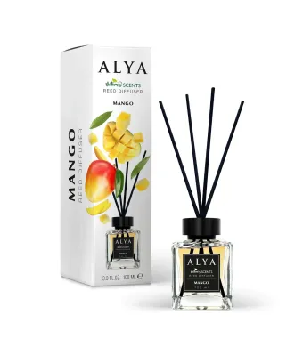Alya, Mango, Odorizant de camera cu betisoare Engros, 100ml (100 ml)