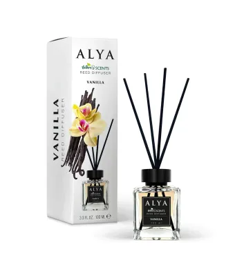 Alya, Vanilie, Odorizant de camera cu betisoare Engros, 100ml (100 ml)