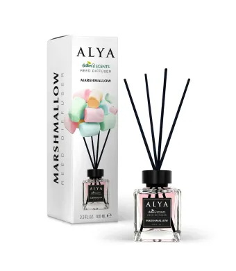 Alya, Marshmallow, Odorizant de camera cu betisoare Engros, 100ml (100 ml)