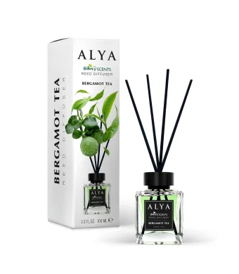 Alya, Bergamota, Odorizant de camera cu betisoare Engros, 100ml (100 ml)