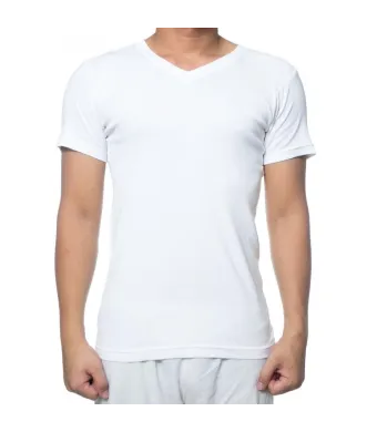 Tricou Barbati 047 - Alb, S Engros (S, Alb)