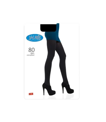 Dres gros, mat din microfibra Jaures 80 den - Negru, 1/2 Engros (1/2, NEGRU)
