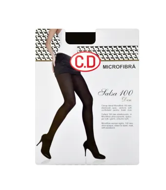 Dres dama microfibra Salsa 100 - Negru, 4 Engros (4, NEGRU)