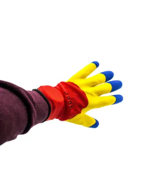 Manusi de lucru tricolor Romania "cauciucate" engross