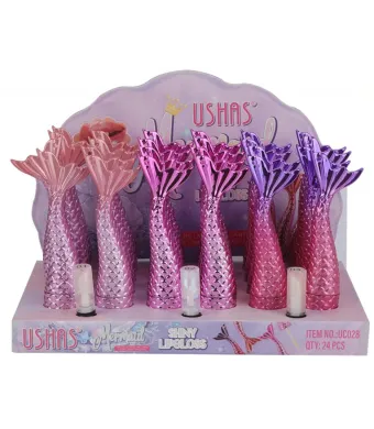 Luciu de Buze USHAS Mermaid Shiny, 1.7g – Strălucire Holografică & Efect Umed Engros