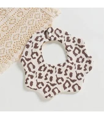 Baveta din bumbac organic Engros pentru bebelusi – Animal Print, 0 luni+