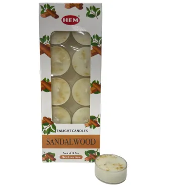 Lumanari parfumate SANDALWOOD, 10/set