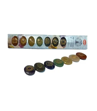 Set suporti din piatra pentru betisoare parfumate 7 CHAKRAS