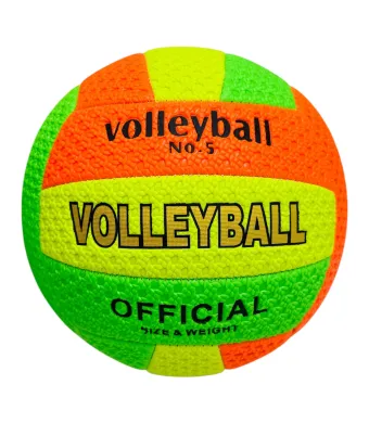 Minge de Volei No.5 – Culori Neon Vibrante, 260 GRAME Aderenta si Rezistenta – Alex Store Engros