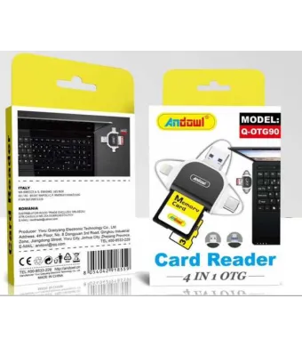 Cititor de card Engros, 4 in 1, Q-OTG90
