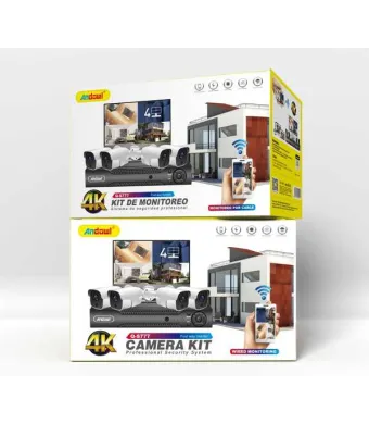 Sistem de supraveghere Engros, 4 camere, Q-S777