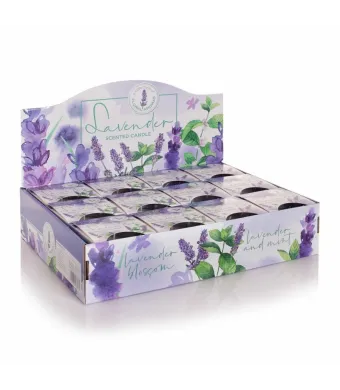 Lumanare parfumata in pahar de sticla,, Bartek Candles, Lavender Blossom - LUM 114 Engros