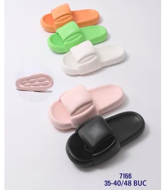 Papuci damă casual, model confortabil 3D, platformă moale, mărimi 36-41, culori combinate, En-gros