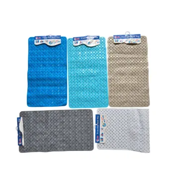 Covor baie cu ventuze antialunecare engros 36*67 cm , mix de culori