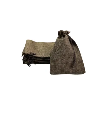 Set 50 saculeti din material textil cu snur, MARO , dimensiuni: 12x18 cm