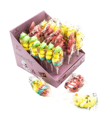 Marshmallow Chick & Bunny pop en-gross 30gr