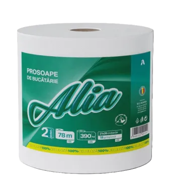 Prosop de bucătărie  ALIA 2 straturi, 390 foi, 78 m/rola, Engros
