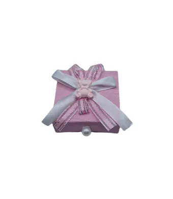 Cutie  mărturie , roz 12ps  6.7 cm  x 7 cm engros