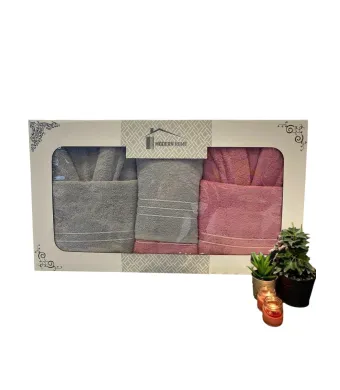 Set Halate Prosop Fitil Engros Gri-Roz Pudra