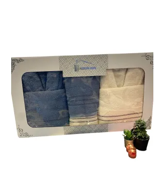 Set Halate Prosop Fitil Engros Albastru-Alb