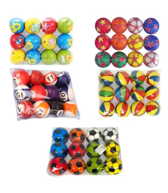 Mingii din Spuma 9cm Diferite Modele 12/set Engros