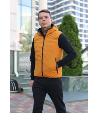 Vesta impermeabila Engros pentru barbati, cu gluga, cu doua fete