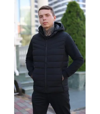 Vesta impermeabila Engros pentru barbati, cu gluga detasabila