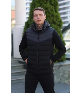 Vesta impermeabila Engros pentru barbati, cu gluga detasabila