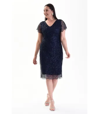 Rochie de ocazie, Engros din dantela accesorizata cu paiete